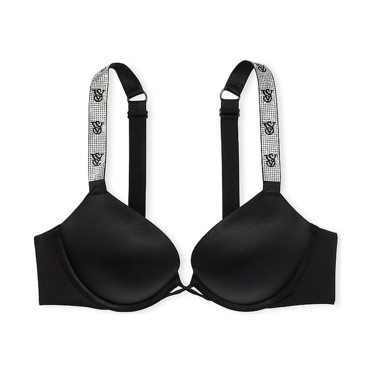 Victoria's Secret Bra Black with Stone Strap