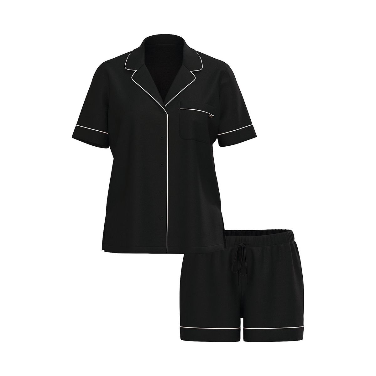 Victoria's Secret Modal Short Pajama Set Black M