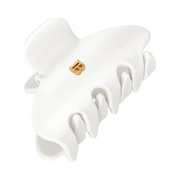 Balmain Cellulose Acetate Pince a Cheveux Small/ Крабик для волос маленький White