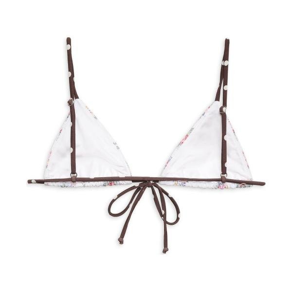 For Love & Lemons Lalani Bikini Top White M