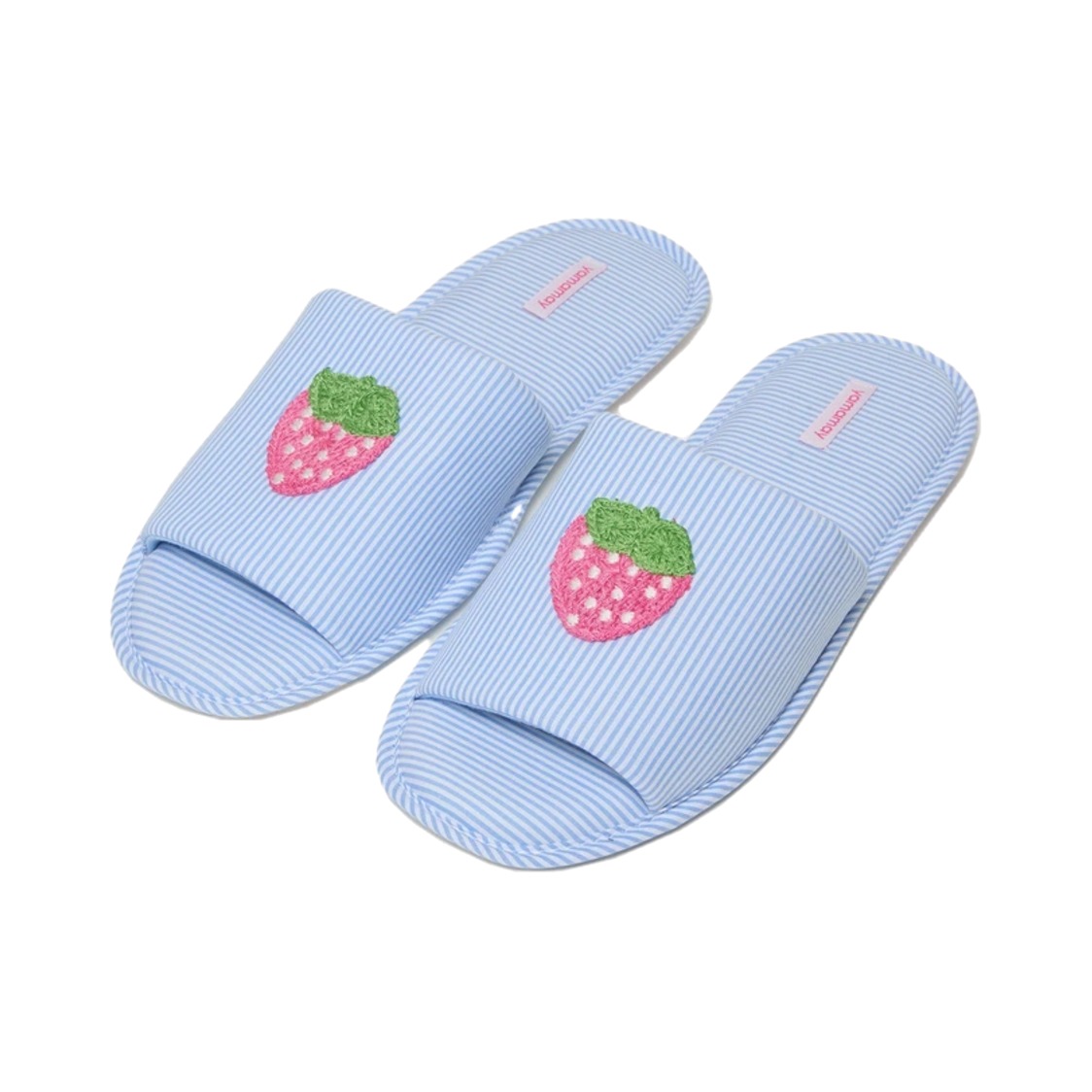 Yamamay Strawberry Slippers Тапочки голубые с клубничкой