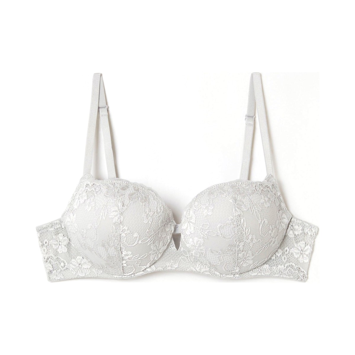 Padded balcony bra in dif