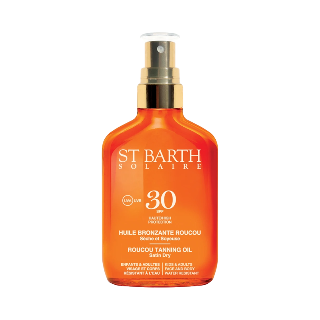 St Barth Roucou Tanning Oil Satin Dry Spray 30SPF