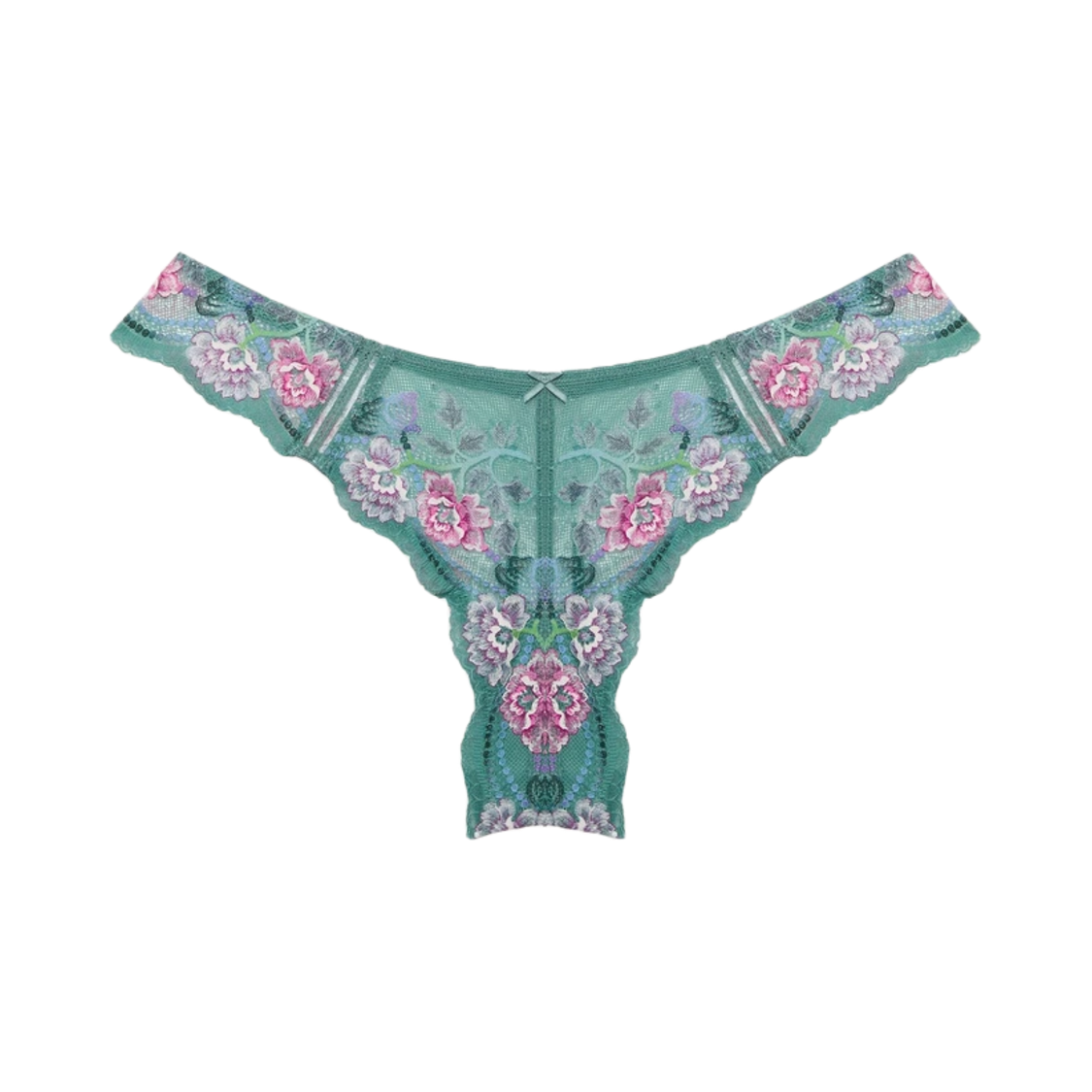 Yamamay Sage Geen Briefs/ Брифы ментол в цветочным орнаментом