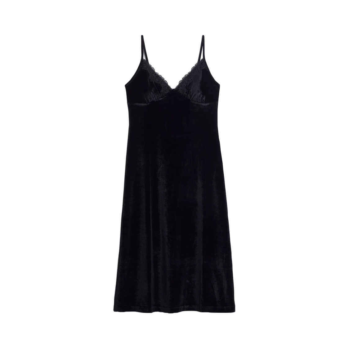 YAmamay Velvet Party Velvet Dress Black M