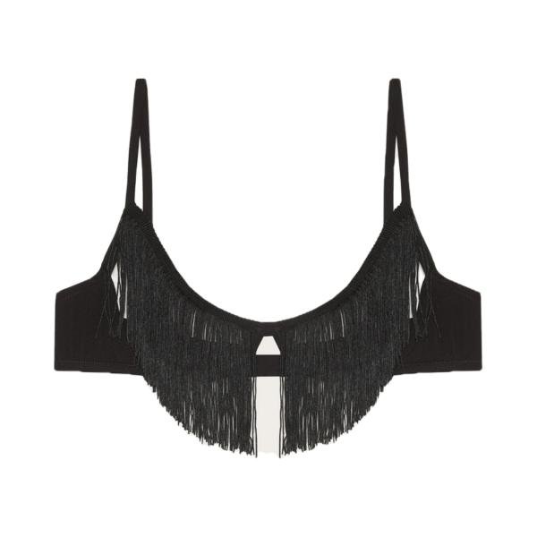 Yamamay Bra underwire and fringes - Privè Dana Бра черный с бахрамой 3B