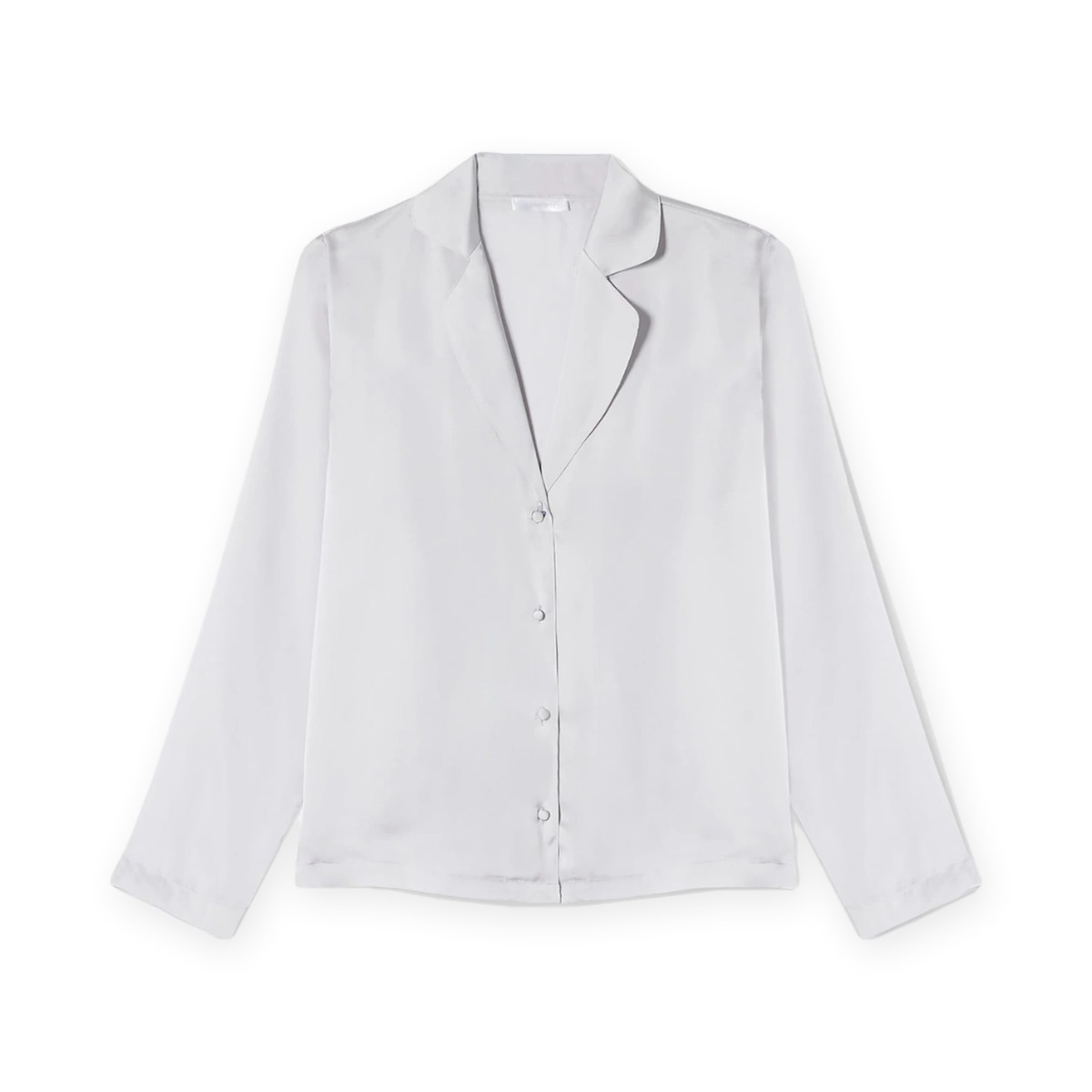 Classic silky jacket / silver / L