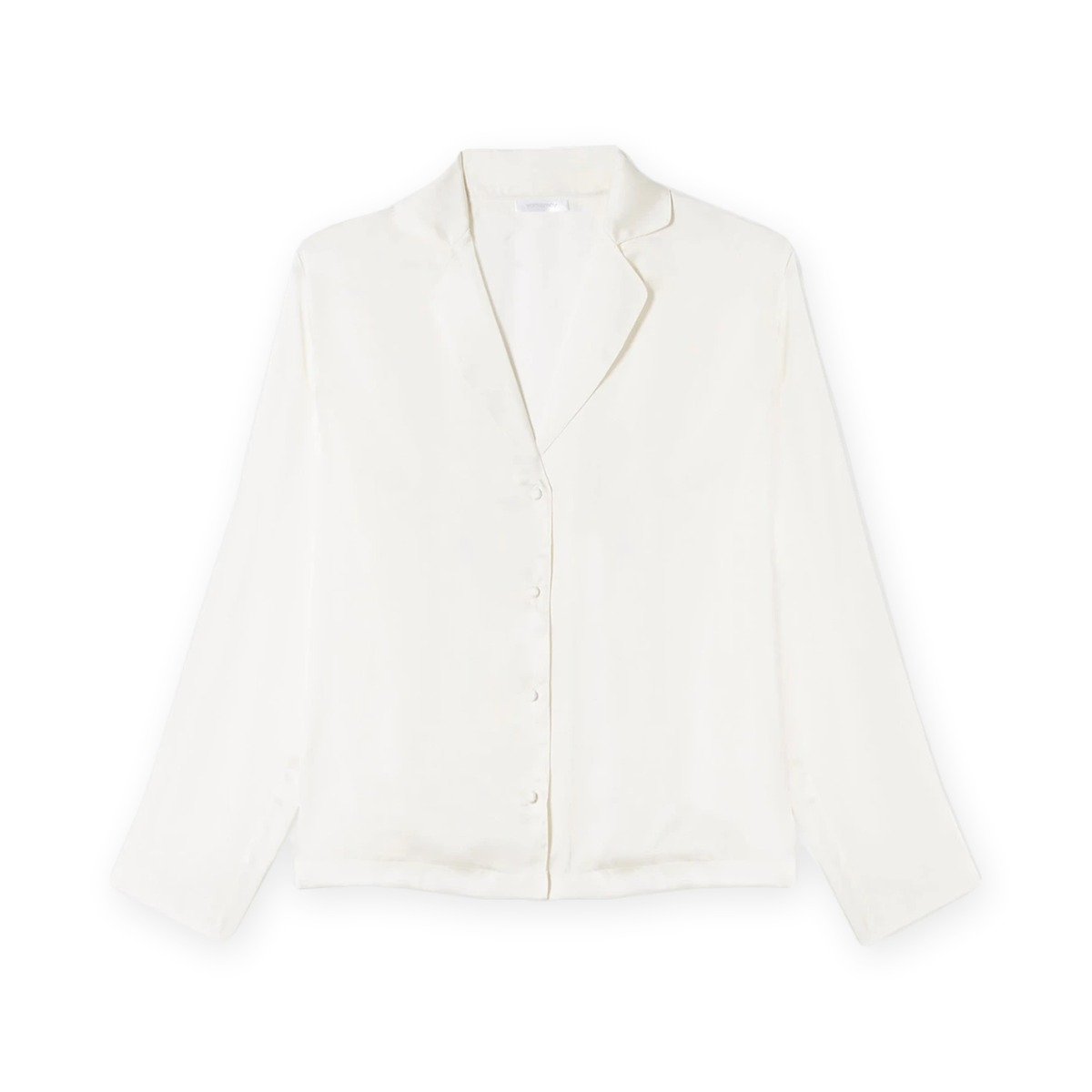 Classic silky jacket / white / S