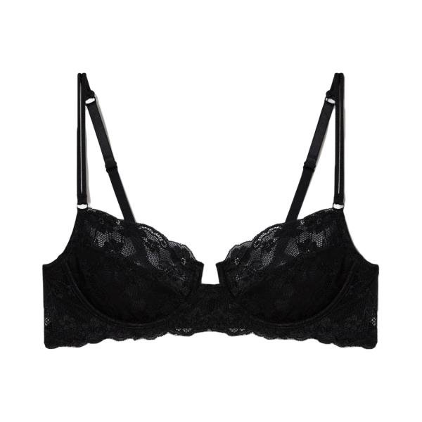 Balcony bra in different cup s кружевной без пушапа черный 2F
