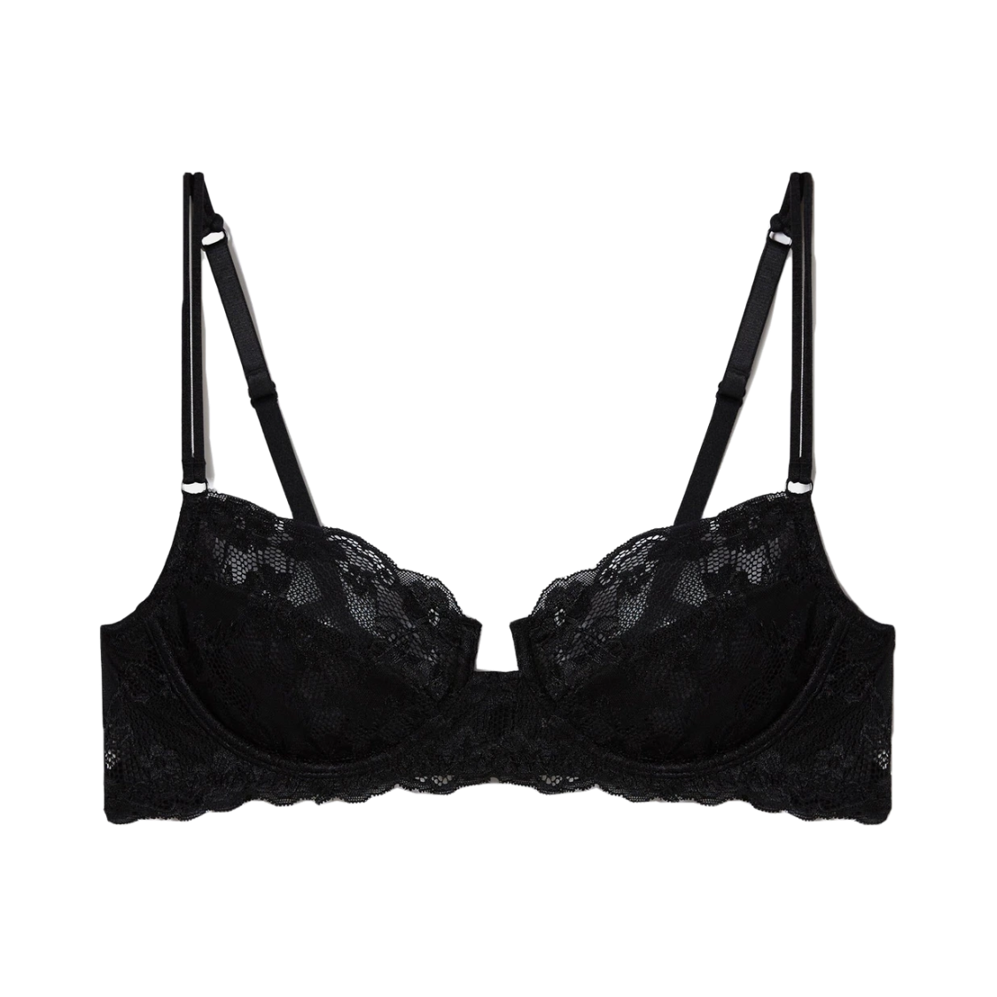 Balcony bra in different cup s кружевной без пушапа черный 4E
