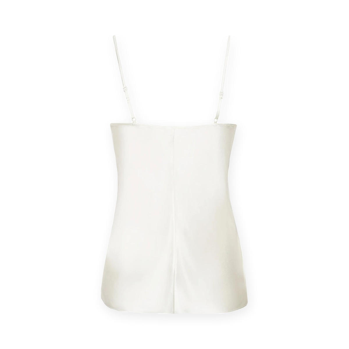 100% silk / white tank top / XL