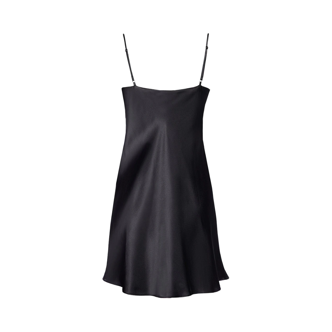 100% silk / black chemise / L