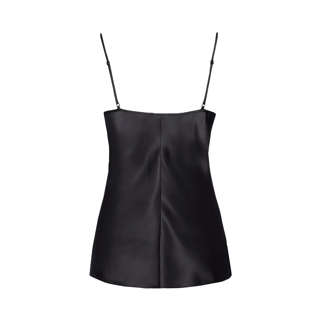 100% silk / black tank top / S